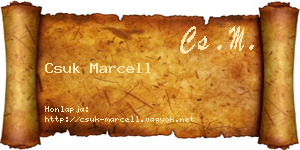 Csuk Marcell névjegykártya